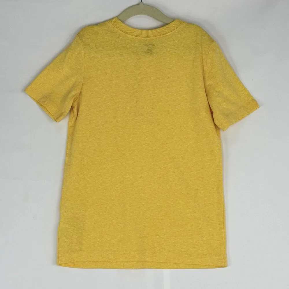 Oshkosh B’Gosh Boy’s Yellow T-Shirt 1/4 Button Soft Comfort Toddler Size 8A